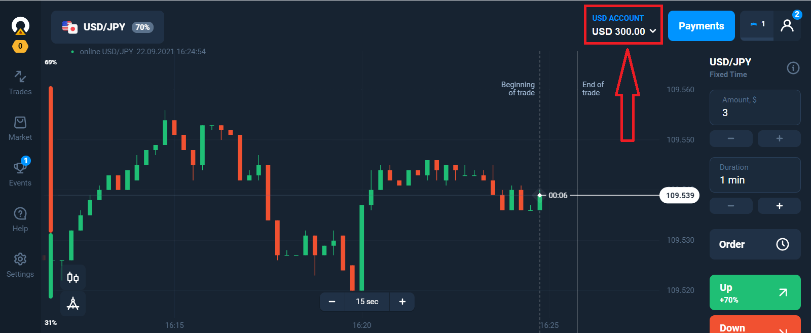 Як робити депозит і торгувати на Olymptrade