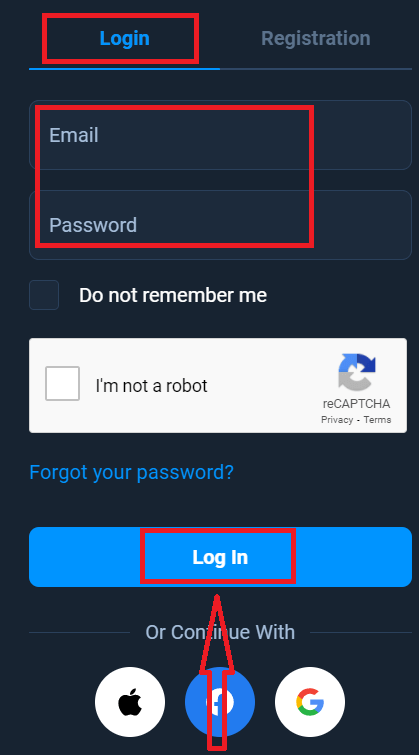 Como fazer login no Olymptrade Como fazer login no Olymptrade