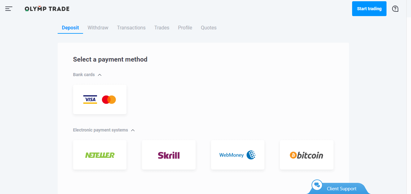 Paano Pabilisin ang Iyong Pag-withdraw sa Olymptrade