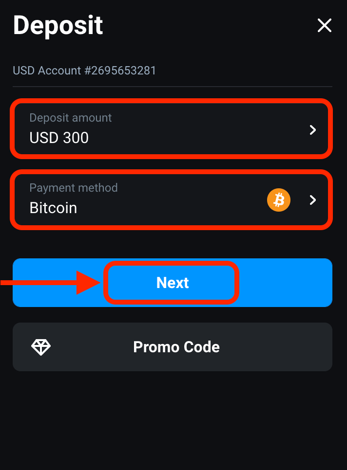 Kripto arkaly “Olymptrade” goýumy: Bitcoin, ETH, USDT, Lunu