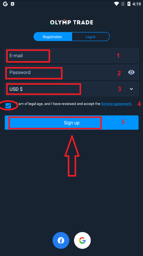 Otwórz konto i depozyt w Olymptrade: kroki, ograniczenia i metody Otwórz konto i depozyt w Olymptrade: kroki, ograniczenia i metody