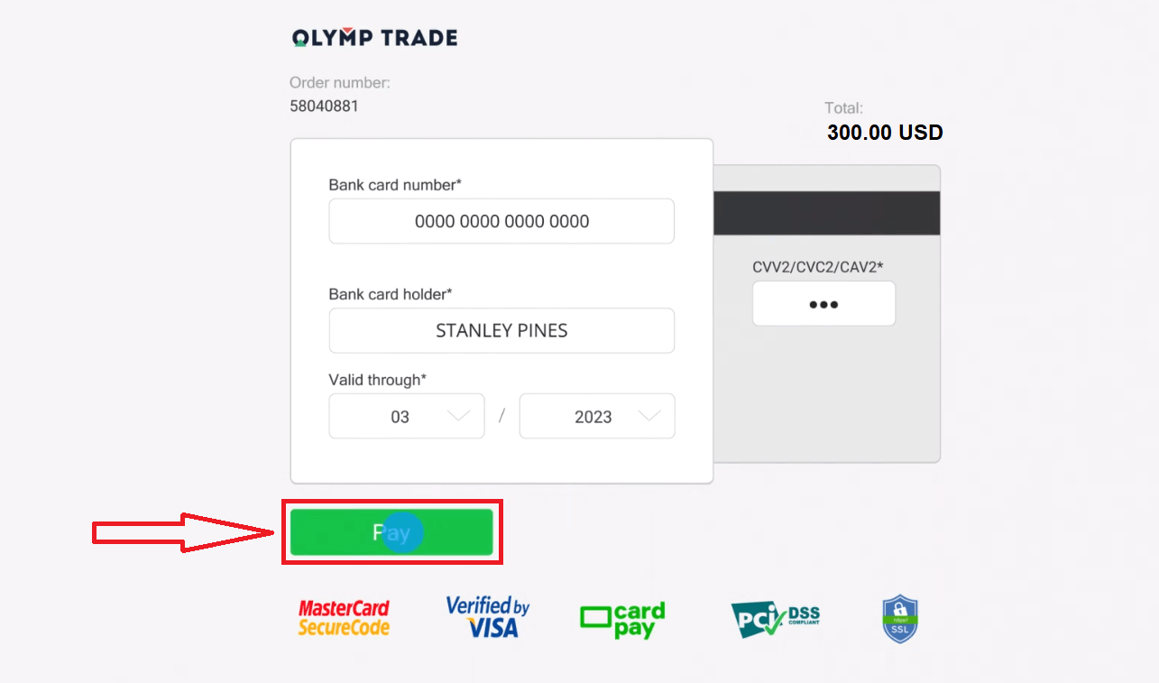 Cách gửi tiền và giao dịch tại Olymp Trade